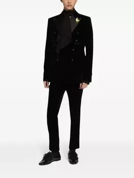 Dolce & Gabbana рубашка с бантом, черный