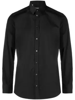 Dolce & Gabbana рубашка с длинными рукавами, черный