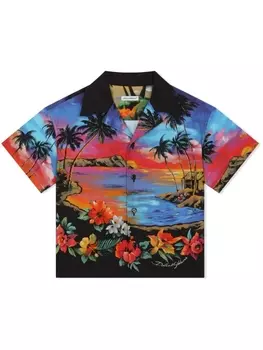 Dolce & Gabbana рубашка с графичным принтом, мультиколор