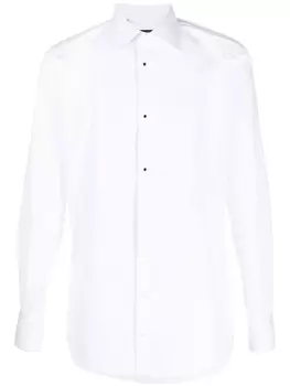 Dolce & Gabbana рубашка с контрастной отделкой, белый