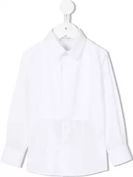 Dolce & Gabbana рубашка с косым воротником, белый