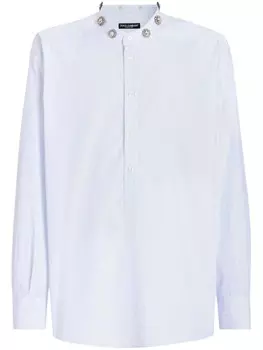 Dolce & Gabbana рубашка с кристаллами, синий