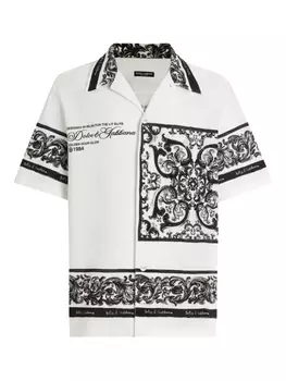 Dolce & Gabbana рубашка с логотипом, белый
