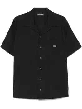Dolce & Gabbana рубашка с логотипом, черный