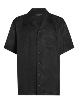 Dolce & Gabbana рубашка с логотипом, черный