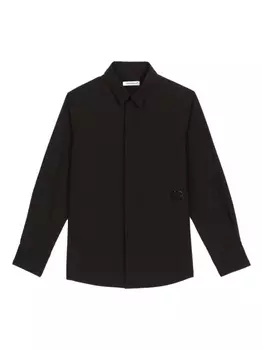 Dolce & Gabbana рубашка с логотипом DG и стразами, черный