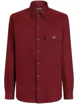 Dolce & Gabbana рубашка с логотипом, красный