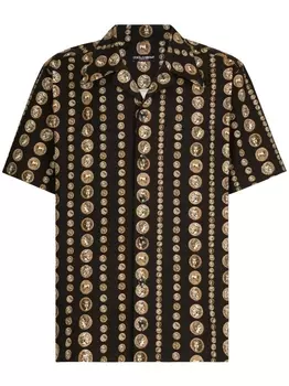 Dolce & Gabbana рубашка с принтом, черный