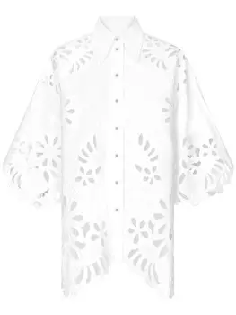 Dolce & Gabbana рубашка с вырезами, белый