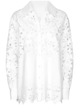 Dolce & Gabbana рубашка с вырезами, белый