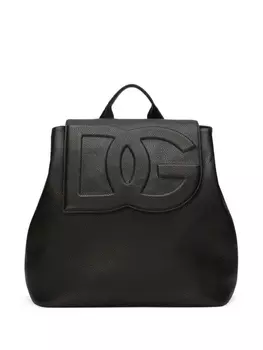 Dolce & Gabbana рюкзак с тисненым логотипом, черный