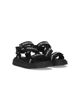 Dolce & Gabbana сандалии с логотипом, черный