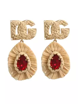 Dolce & Gabbana серьги с логотипом, нейтральный