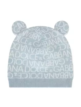 Dolce & Gabbana шапка с ушками, синий