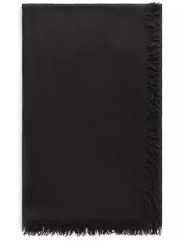 Dolce & Gabbana шарф с бахромой, черный