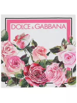 Dolce & Gabbana шарф с логотипом, белый