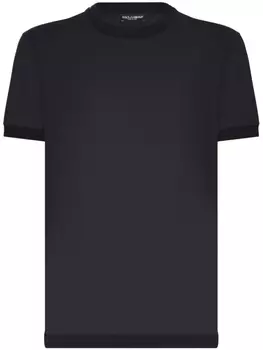 Dolce & Gabbana шелковая футболка, синий