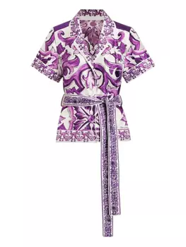Dolce & Gabbana шелковая рубашка, белый
