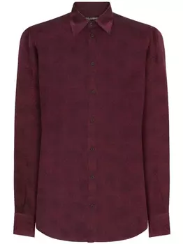 Dolce & Gabbana шелковая рубашка, красный