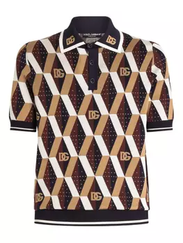 Dolce & Gabbana шелковая рубашка поло, нейтральный
