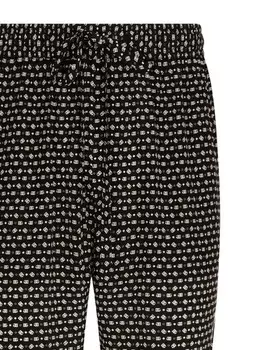 Dolce & Gabbana шелковые брюки с логотипом, черный
