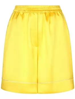 Dolce & Gabbana шелковые шорты Lemon, желтый