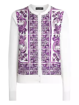Dolce & Gabbana шелковый джемпер, белый