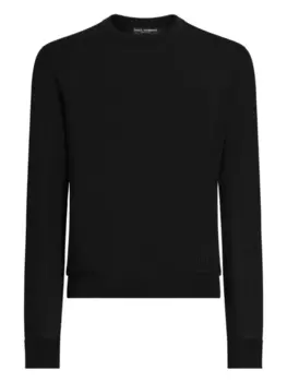 Dolce & Gabbana шелковый джемпер, черный