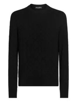 Dolce & Gabbana шелковый джемпер, черный