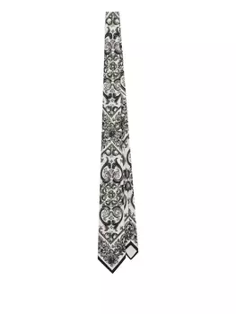 Dolce & Gabbana шелковый галстук, белый
