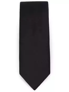 Dolce & Gabbana шелковый галстук с вышитым логотипом, синий