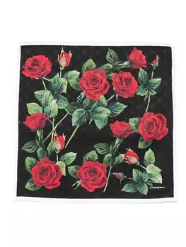 Dolce & Gabbana шелковый платок, черный