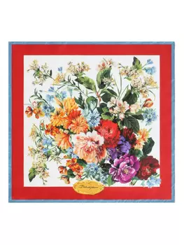 Dolce & Gabbana шелковый платок, красный