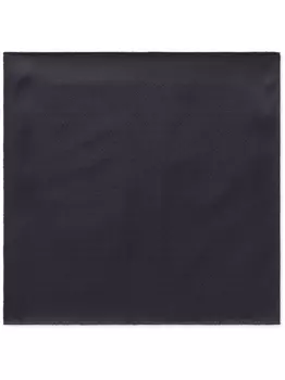 Dolce & Gabbana шелковый платок с логотипом, синий