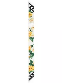 Dolce & Gabbana шелковый платок с принтом, белый
