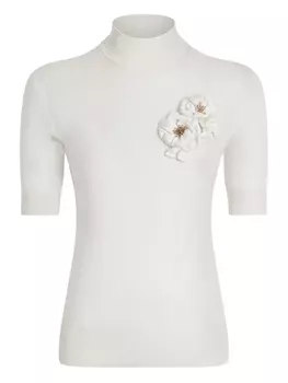 Dolce & Gabbana шелковый топ, белый