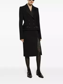 Dolce & Gabbana шерстяная юбка, черный