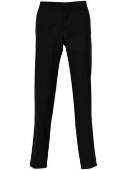 Dolce & Gabbana шерстяные брюки со складками, черный