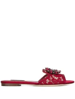 Dolce & Gabbana шлепанцы 'Bianca', красный