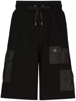Dolce & Gabbana шорты-бермуды с кулиской и карманами, черный