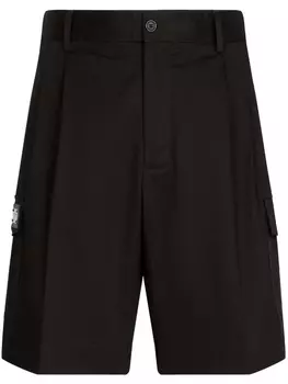 Dolce & Gabbana шорты карго с логотипом, черный