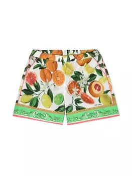 Dolce & Gabbana шорты с принтом, белый