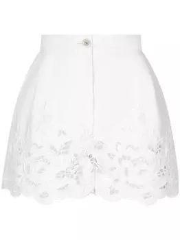 Dolce & Gabbana шорты с вырезами, белый