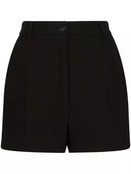 Dolce & Gabbana шорты с завышенной талией и складками, черный