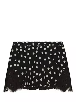 Dolce & Gabbana шорты в горох, черный