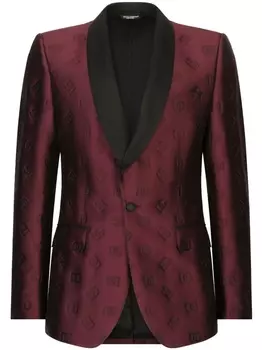 Dolce & Gabbana смокинг с монограммой, фиолетовый