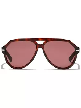 Dolce & Gabbana солнцезащитные очки Generic в геометричной оправе, красный