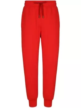 Dolce & Gabbana спортивные брюки с кулиской, красный