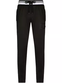 Dolce & Gabbana спортивные брюки с логотипом, черный