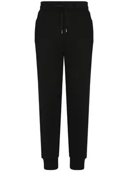 Dolce & Gabbana спортивные брюки с логотипом DG, черный